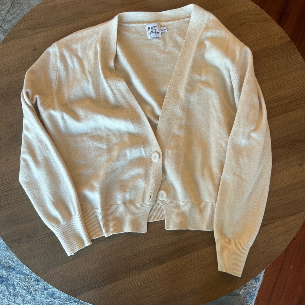 Princess Polly Cropped Sweater Cardigan